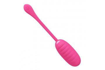 Розовое перезаряжаемое виброяйцо Kirk