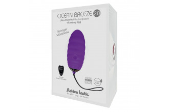 Фиолетовое виброяйцо с пультом ДУ Ocean Breeze 2.0 + LRS