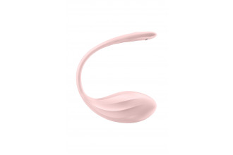 Розовое виброяйцо Ribbed Petal с пультом ДУ