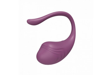 Фиолетовое виброяйцо с управлением через приложение