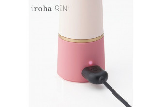 Нежно-розовый вибратор с шаровидной мягкой головкой IROHA Rin+ Sango - 16 см.