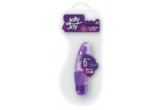 Фиолетовый вибромассажёр JELLY JOY 6INCH 10 RHYTHMS - 15 см. Фиолетовый вибромассажёр JELLY JOY 6INCH 10 RHYTHMS - 15 см.
