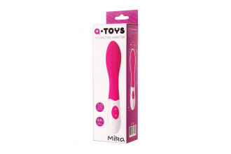 Розовый вибратор A-Toys Mika - 19,8 см.