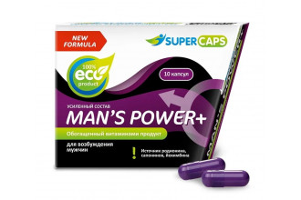 Возбуждающее средство для мужчин Mans Power plus - 10 капсул (0,35 гр.) +1 в подарок
