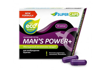 Возбуждающее средство для мужчин Mans Power plus - 10 капсул (0,35 гр.) +1 в подарок