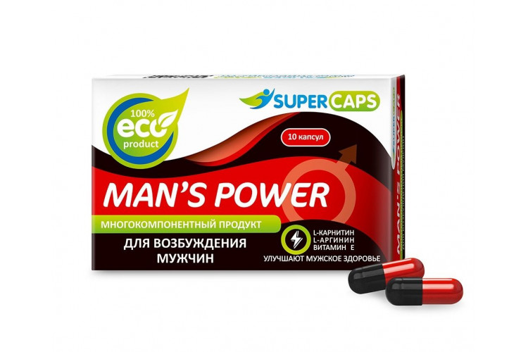 Возбуждающее средство Man’s power - 10 капсул (+1 в подарок)