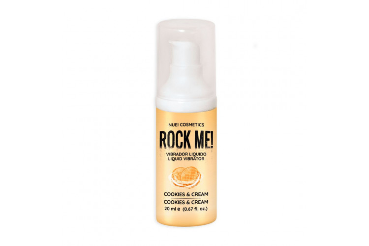 Жидкий вибратор Nuei Rock Me! с ароматом печенья и сливок - 20 мл.