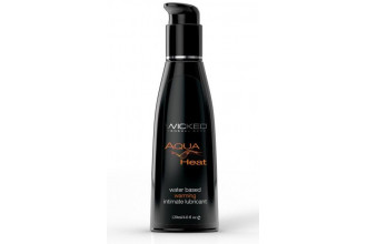 Согревающий лубрикант на водной основе Wicked AQUA HEAT - 120 мл.
