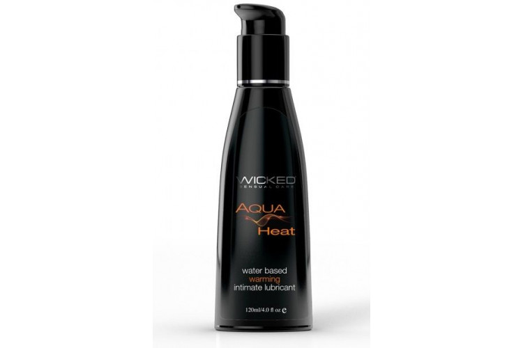 Согревающий лубрикант на водной основе Wicked AQUA HEAT - 120 мл.