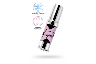 Возбуждающий гель с эффектом вибрации и охлаждения Triple X 3 in 1 Unisex Pleasure Enhancer Gel - 15 мл.