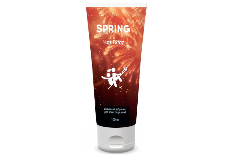 Согревающий интимный лубрикант Spring Hot Extaz - 100 мл.