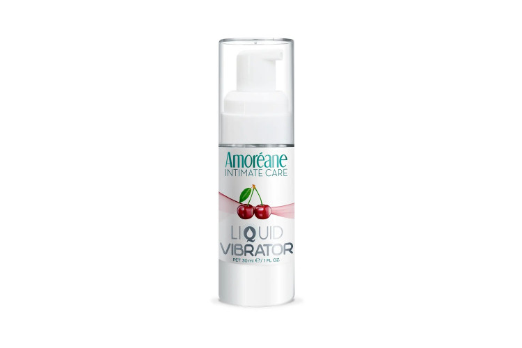 Жидкий вибратор со вкусом вишни Amoreane Cherry - 30 мл.