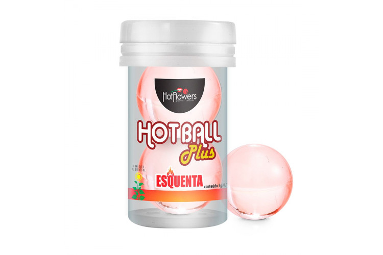 Лубрикант на масляной основе Hot Ball Plus с разогревающим эффектом (2 шарика по 3 гр.)