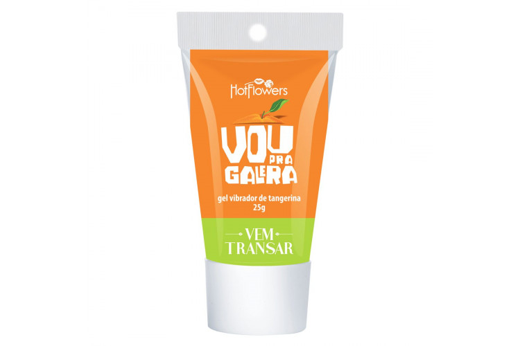 Жидкий вибратор для двоих Vou pra Galera с ароматом мандарина - 25 гр. Жидкий вибратор для двоих Vou pra Galera с ароматом мандарина - 25 гр.