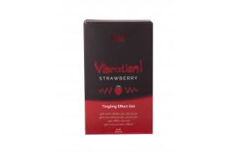 Жидкий интимный гель с эффектом вибрации Vibration! Strawberry - 15 мл.