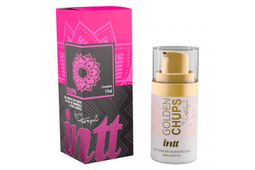 Возбуждающий гель Golden Chups с малиновым ароматом - 17 мл.