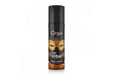 Съедобный гель Dual Vibe Sex On The Beach с эффектом вибрации и вкусом коктейля «секс на пляже» - 15 мл.