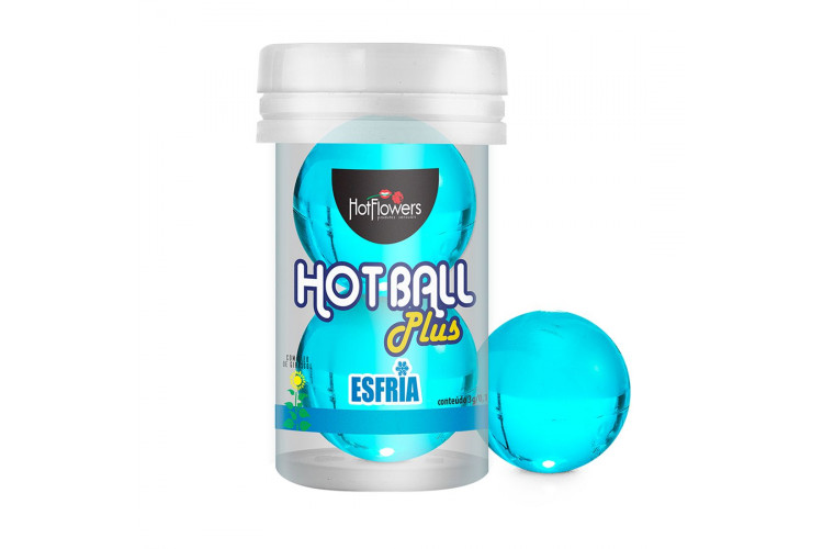 Лубрикант на масляной основе Hot Ball Plus с охлаждающим эффектом (2 шарика по 3 гр.)