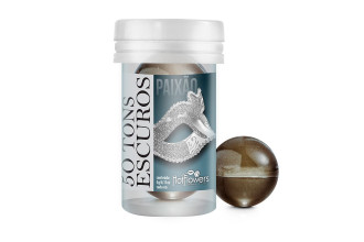 Лубрикант на масляной основе 50 Tons Escuros с разогревающим эффектом (2 шарика по 3 гр.)