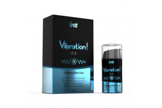 Жидкий интимный гель с эффектом вибрации Vibration! Ice - 15 мл.