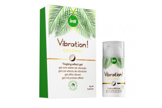 Возбуждающий гель с ароматом кокоса Vibration Coconut - 15 мл.
