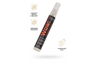 Оральный спрей ORGIE Wow! Strawberry Ice Blowjob Spray с охлаждающим и возбуждающим эффектом - 10 мл.