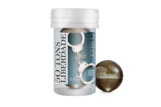 Лубрикант на масляной основе 50 Tons Liberdade с охлаждающе-разогревающим эффектом (2 шарика по 3 гр.)