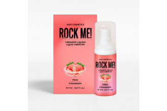 Жидкий вибратор Nuei Rock Me! с ароматом клубники - 20 мл.