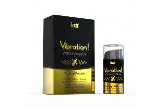 Жидкий интимный гель с эффектом вибрации Vibration! Vodka Energy - 15 мл.