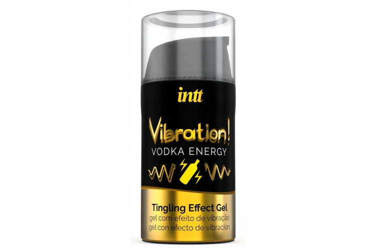 Жидкий интимный гель с эффектом вибрации Vibration! Vodka Energy - 15 мл.