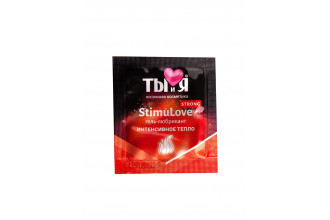 Разогревающий гель-лубрикант Stimulove Strong в одноразовой упаковке - 4 гр.