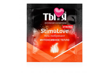 Разогревающий гель-лубрикант Stimulove Strong в одноразовой упаковке - 4 гр.