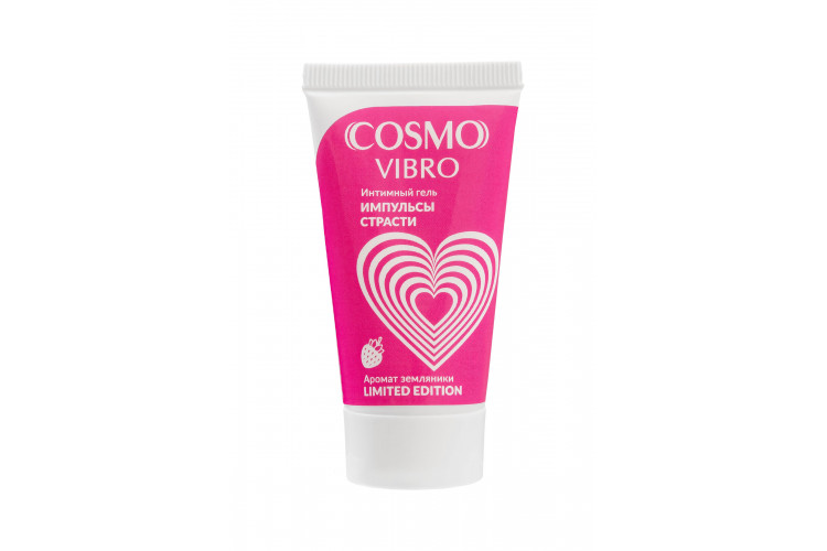 Возбуждающий гель на водно-силиконовой основе Cosmo Vibro с ароматом земляники - 25 гр.