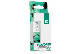 Стимулирующий клиторальный гель со вкусом мятного шоколада JO Mint Chip Chill - 10 мл.