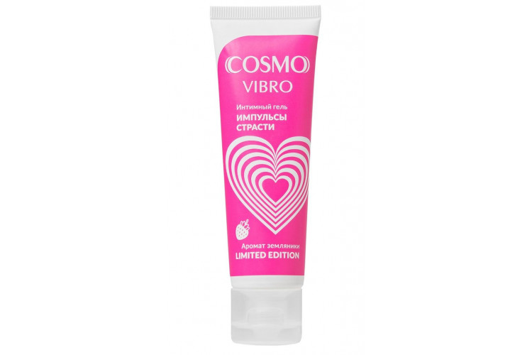 Возбуждающий гель на водно-силиконовой основе Cosmo Vibro с ароматом земляники - 50 гр.