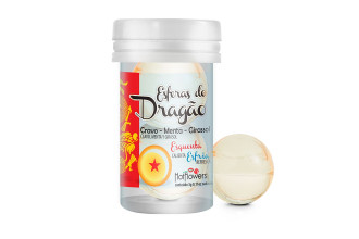 Интимный гель Esferas do Dragao Hot Ball с охлаждающе-разогревающим эффектом (2 шарика по 3 гр.)