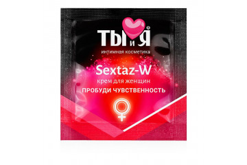 Возбуждающий крем для женщин Sextaz-W в одноразовой упаковке - 1,5 гр.