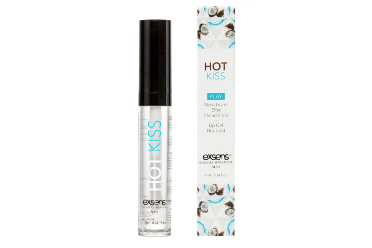 Блеск для губ Hot Kiss Coconut с ароматом кокоса - 7 мл.