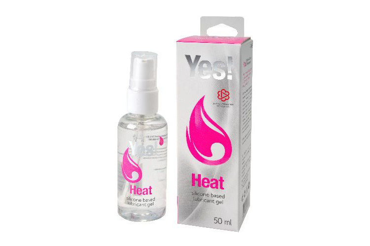 Возбуждающая силиконовая вагинальная смазка Yes Heat - 50 мл.