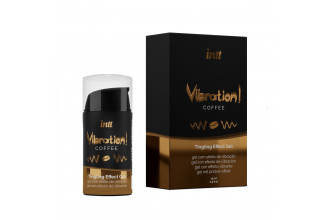 Жидкий интимный гель с эффектом вибрации Vibration! Coffee - 15 мл.