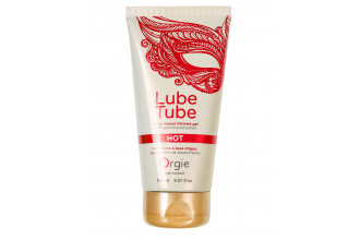 Интимный гель на водной основе Lube Tube Hot с разогревающим эффектом - 150 мл.