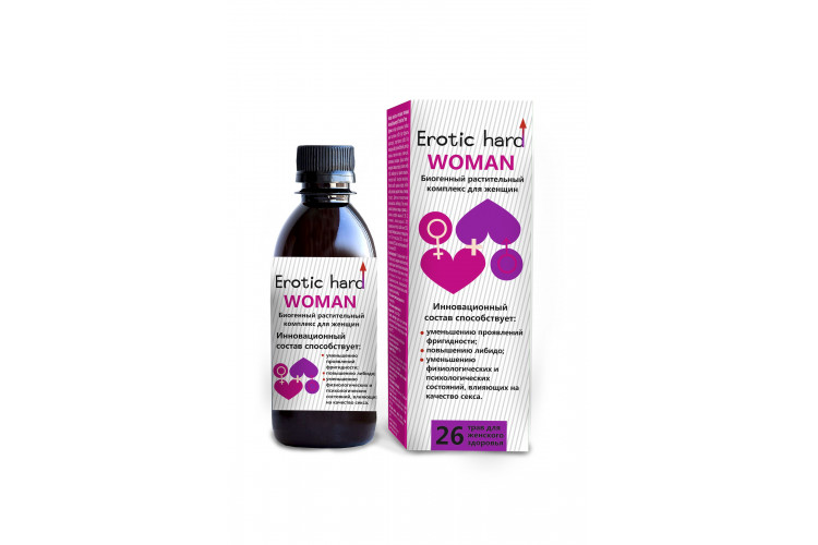 Женский биогенный концентрат для повышения либидо Erotic hard Woman - 250 мл.
