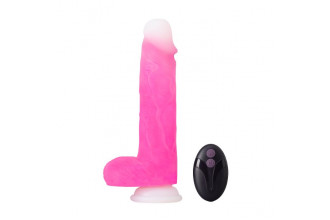Розовый ротатор-реалистик Roxy 8 Inch Gyrating Dildo - 21,6 см.