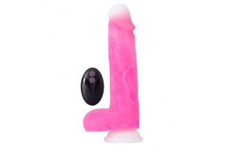 Розовый ротатор-реалистик Roxy 8 Inch Gyrating Dildo - 21,6 см.
