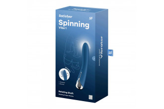 Синий вибратор-ротатор Spinning Vibe 1 - 18 см. Синий вибратор-ротатор Spinning Vibe 1 - 18 см.
