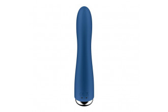 Синий вибратор-ротатор Spinning Vibe 1 - 18 см. Синий вибратор-ротатор Spinning Vibe 1 - 18 см.