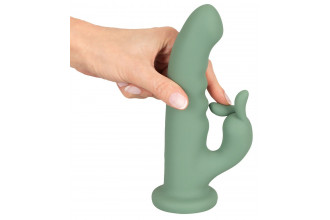 Зеленый вибратор-ротатор Luvio - 19,3 см. Зеленый вибратор-ротатор Luvio - 19,3 см.