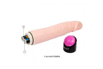 Реалистичный фаллоимитатор с ротацией Realistic Cock Vibe - 23,5 см.